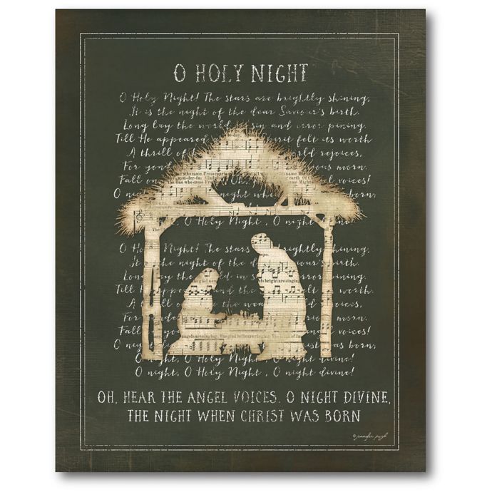 Courtside Market O Holy Night Canvas Wall Art Bed Bath Beyond