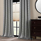 Alternate image 1 for Keith 84-Inch Pinch Pleat/Back Tab Window Curtain Panel in Platinum (Single)