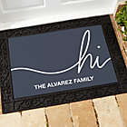 Alternate image 0 for Hello &amp; Welcome Personalized 18-Inch x 27-Inch Doormat