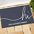 Alternate image 1 for Hello &amp; Welcome Personalized 18-Inch x 27-Inch Doormat