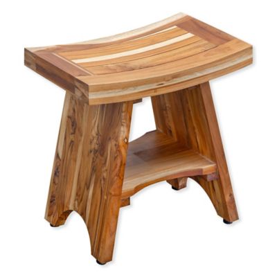 Serenity 18-Inch Teak Shower Stool with