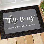 This is Us Personalized 18-Inch x 27-Inch Doormat