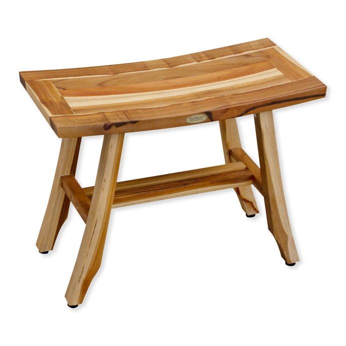 EcoDecors EarthyTeak™ Satori 24 Inch Teak Shower Bench