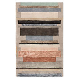 Jaipur Living Parallel 7'10 x 10'10 Handcrafted Area Rug in Grey/Pink