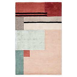 Jaipur Living Segment Handcrafted Rug in Pink/Red