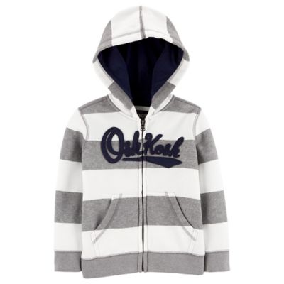 grey striped hoodie