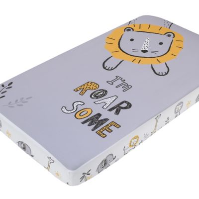 yellow fitted crib sheet