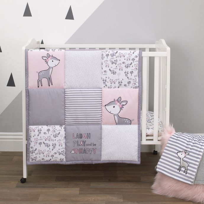 mini crib bedding girl