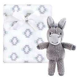 Hudson Baby® Snuggly Donkey Blanket and Toy Set in Grey/White