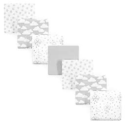 Hudson Baby® 7-Pack Clouds Flannel Receiving Blankets in Grey