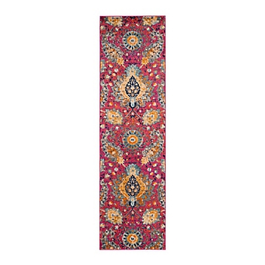 Safavieh Madison Gilly 2&#39;3 x 10&#39; Runner in Fuchsia. View a larger version of this product image.