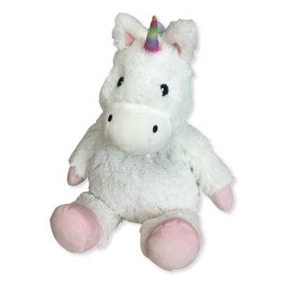 white stuffed unicorn