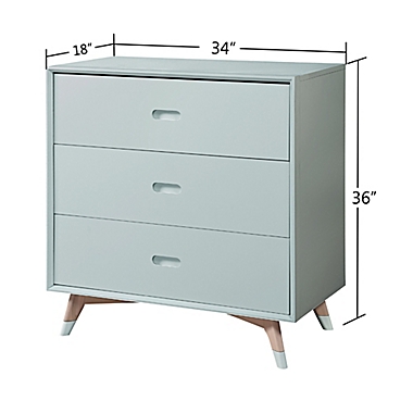Marmalade&trade; Jensen 3-Drawer Dresser in Sage. View a larger version of this product image.