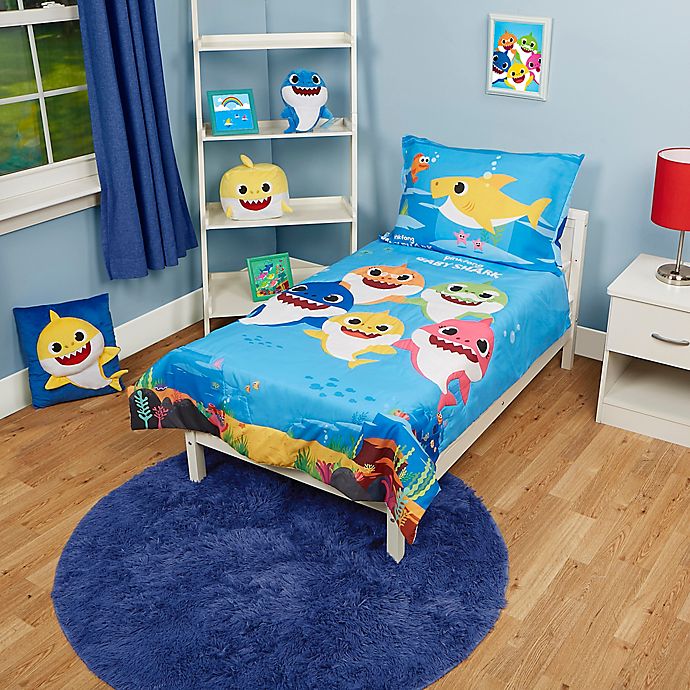 Baby Shark Toddler Bedding Collection, Can You Use Twin Sheets On A Toddler Bed