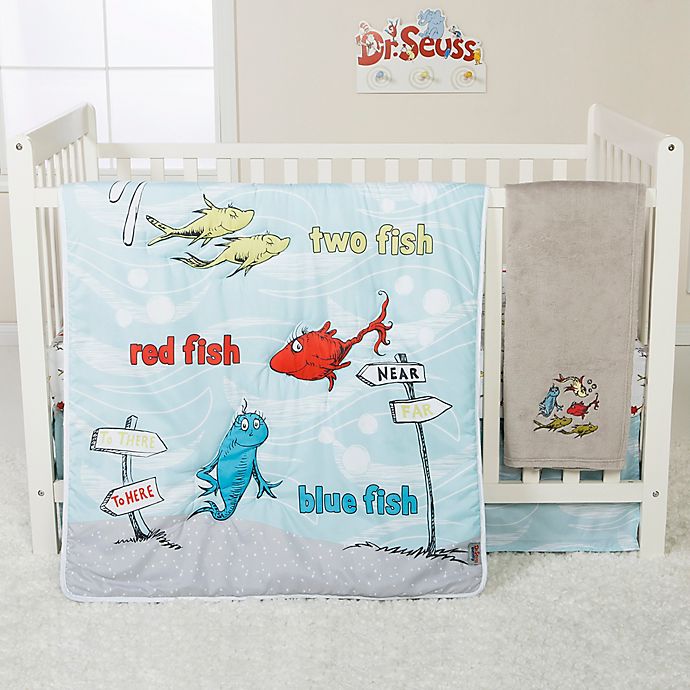 One Fish Two Crib Bedding Set In, Dr Seuss Bed Sheets
