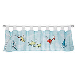 Dr. Seuss™ One Fish, Two Fish 56-Inch Tab-Top Window Valance in Blue/White
