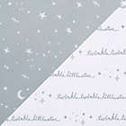 Alternate image 1 for Sammy &amp; Lou Floral Fitted Crib Sheets in Grey/White (Set of 2)