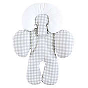 Hudson Baby&reg; Infant Car Seat Head and Body Support in Grey Gingham