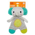 Alternate image 1 for Bright Starts&trade; Snuggle & Teethe&trade; Plush Elephant Teether