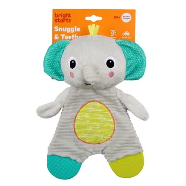 Bright Starts&trade; Snuggle & Teethe&trade; Plush Elephant Teether. View a larger version of this product image.