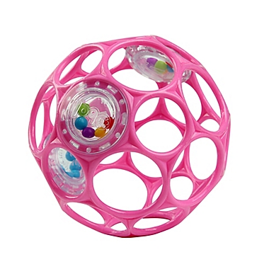 Bright Starts&trade; Oball Rattle&trade; Easy-Grasp Toy in Pink. View a larger version of this product image.