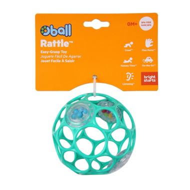 Bright Starts&trade; Oball Rattle&trade; Easy-Grasp Toy in Teal. View a larger version of this product image.