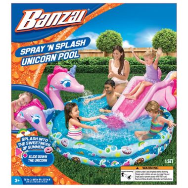 Banzai Spray 'N Splash Unicorn Pool. View a larger version of this product image.
