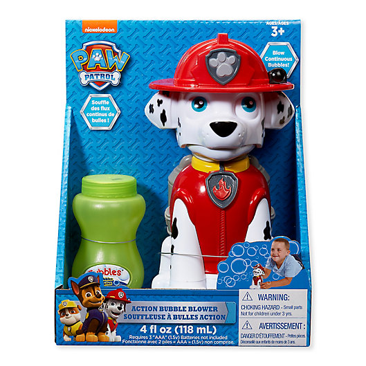Alternate image 1 for Paw Patrol Best Pup Pals Marshall Action Bubble Blower