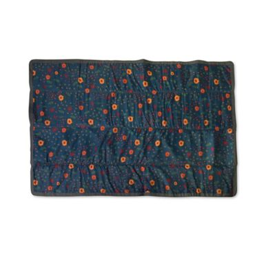 Little Unicorn&reg; Midnight Poppy 5' x 7' Outdoor Blanket in Blue/Red. View a larger version of this product image.