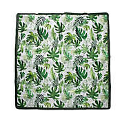 Little Unicorn 5&#39; x 5&#39; Tropical Outdoor Blanket in Green/White