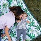 Alternate image 4 for Little Unicorn&reg; Tropical Outdoor Blanket in Green/White