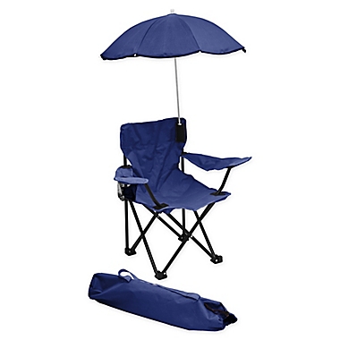 American Kids Umbrella Camp Chair in Blue. View a larger version of this product image.