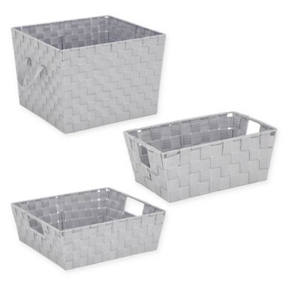 shallow storage boxes with lids