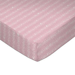 Lolli Living™ by Living Textiles Pink Vines Fitted Crib Sheet