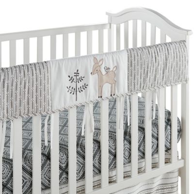 levtex baby bailey charcoal and white woodland themed
