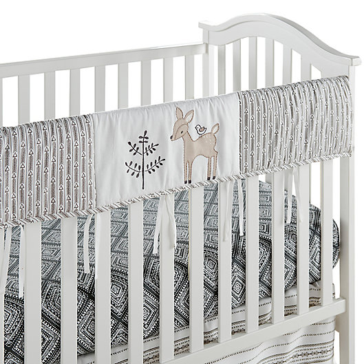 Alternate image 1 for Levtex Baby® Bailey Rail Guard in Charcoal/White