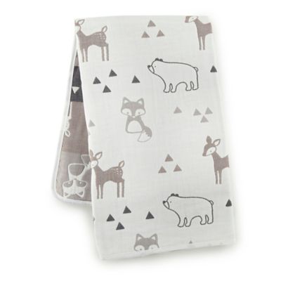 levtex baby bailey charcoal and white woodland themed