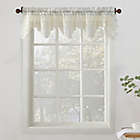 Alternate image 0 for No.918&reg; Alison Lace Scalloped Sheer 14-Inch Valance Pair in Ivory
