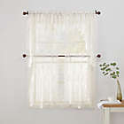 Alternate image 3 for No.918&reg; Alison Lace Scalloped Sheer Swag Valance Pair in Ivory