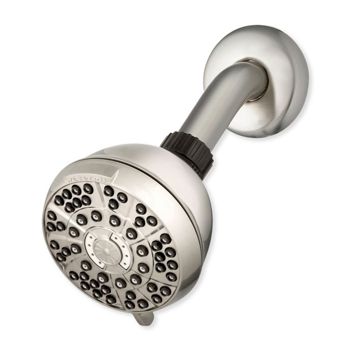 Waterpik® PowerPulse Shower Head (Fixed) in Brushed Nickel Bed Bath