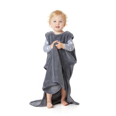 günamüna&reg; Classic Dreams Small Gunapod Wearable Fleece Blanket in Charcoal. View a larger version of this product image.