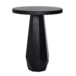 Black Pedestal Side Table Bed Bath, Round Pedestal Side Table Black
