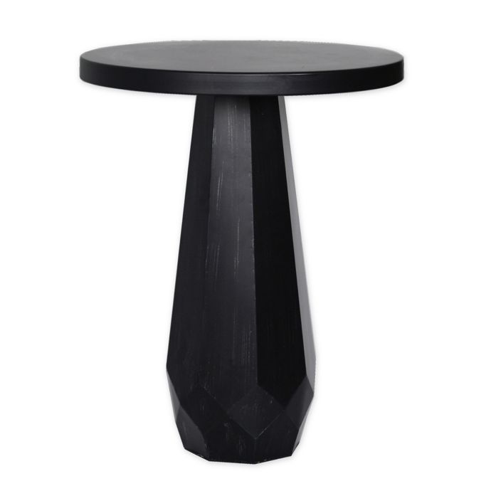 O O By Olivia Oliver Round Metal Pedestal Table In Black Bed Bath Beyond