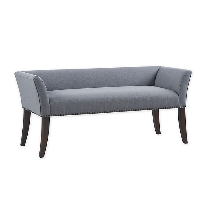 Madison Park Welburn Accent Bench in Blue