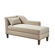 Madison Park Trinity Accent Chaise in Ivory