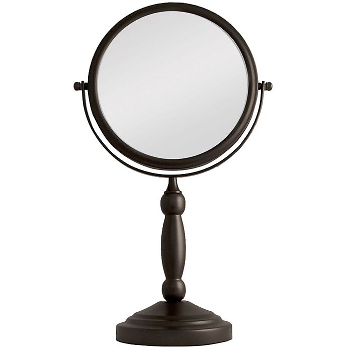 Zadro 10x 1x Vanity Swivel Mirror In, Oil Rubbed Bronze Vanity Mirrors