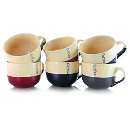Elama Latte Loft Coffee Mugs (Set of 6)