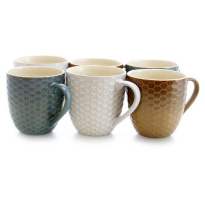 coffee cup set with rack