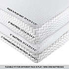 Alternate image 2 for Ely&#39;s &amp; Co. Cotton Pack N&#39; Play Portable Crib Sheets in Light Grey (2 Pack)