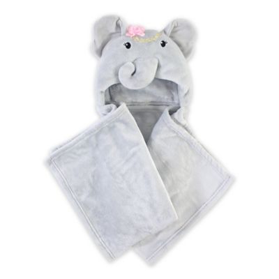 elephant sshlumpie blanket plush in grey